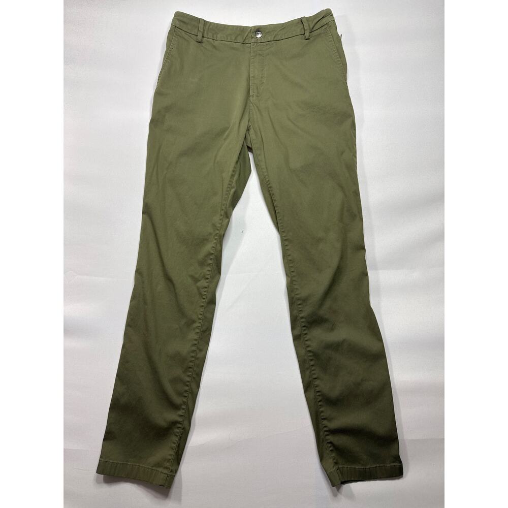 Birddogs Men's‎ Slim Fit Stretch Army Green Chino Pants - Size 30x32 (29x30.5)